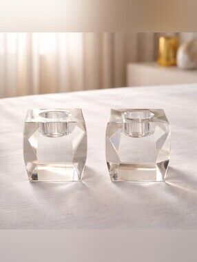 Rosenthal heavy cut crystal  candle holder
